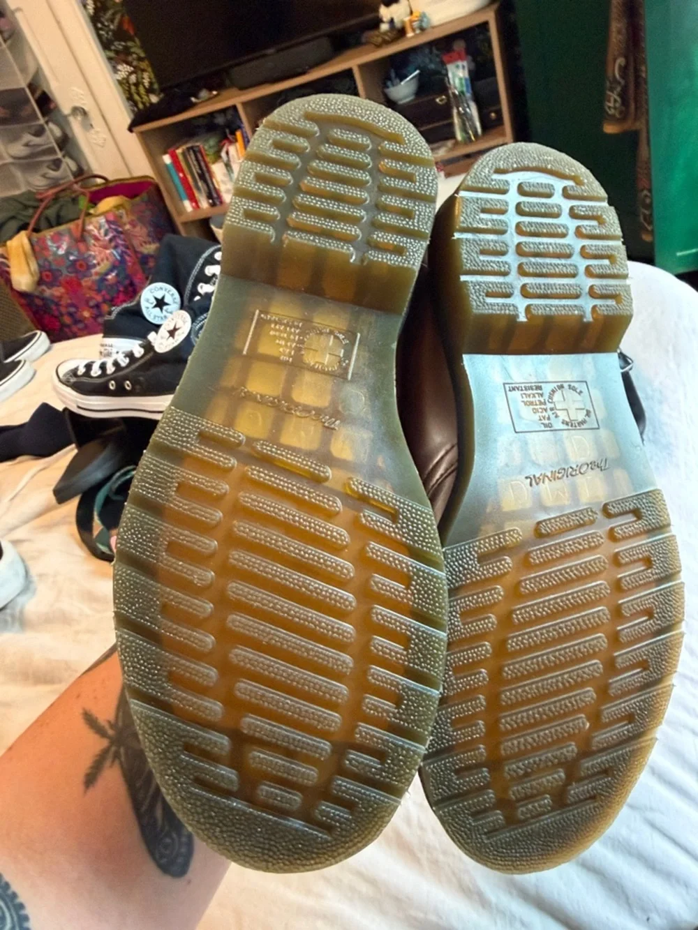 Dr. Martens Metallic Rose Gold 3-Eye Lace-Up Shoes - Picture 3 of 3
